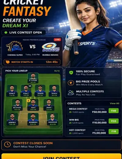 Hero11 (hero11) fantasy cricket & matchday visual 3